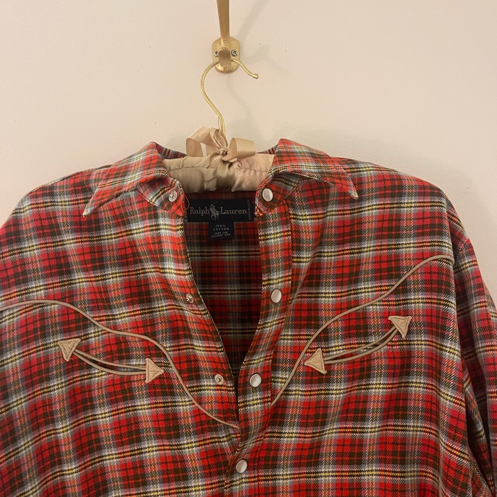 ralph lauren 100% cotton size 8 button up beautiful top - Picture 4 of 7